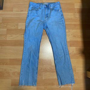 Everlane Light Rise High Rise Kick Crop Jeans